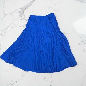Westport Bright Blue A-Line Pleated Skirt